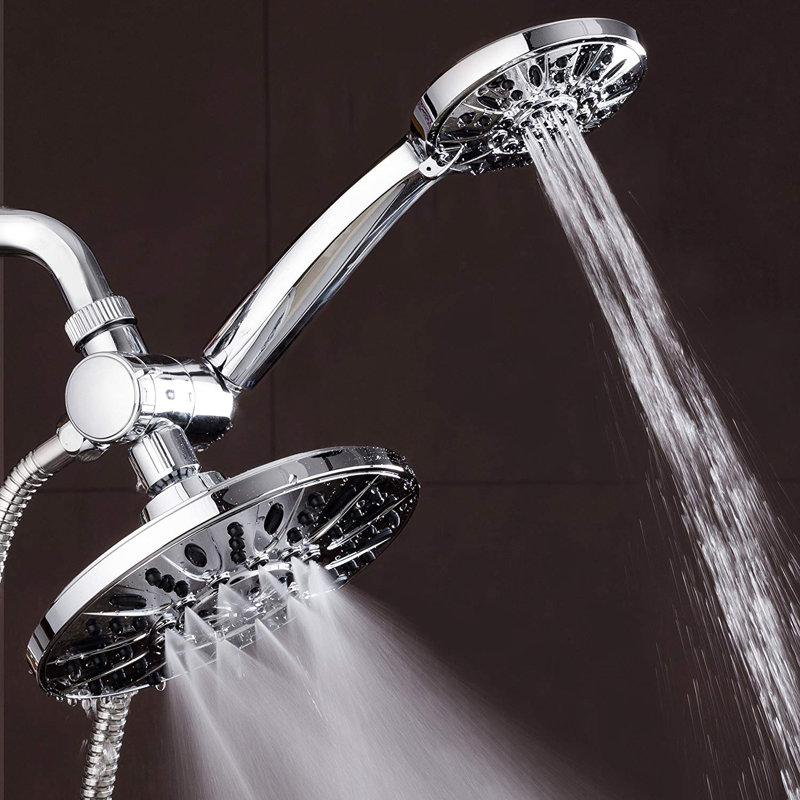 AQDE High Pressure Multi Function Dual Shower Head & Reviews Wayfair